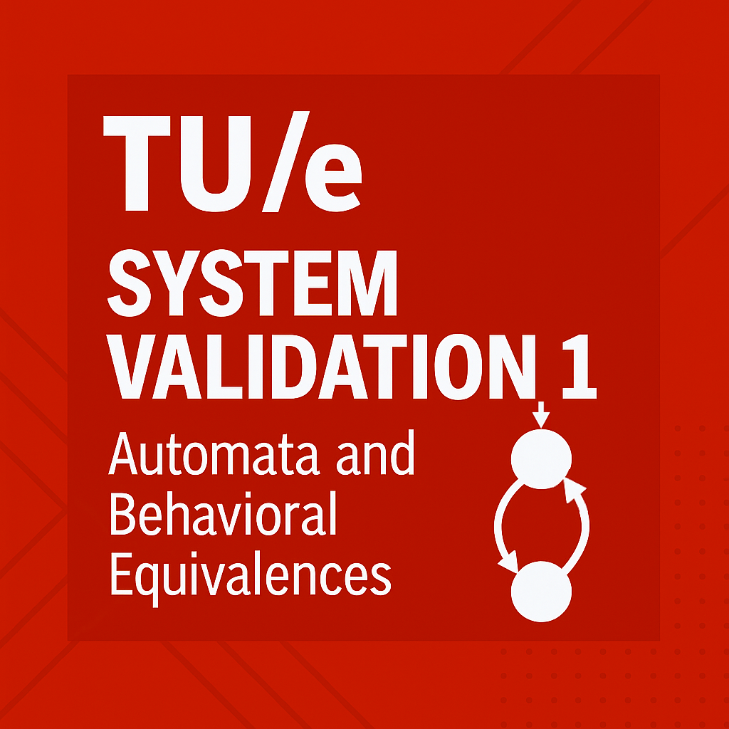 System Validation 1: Automata and Behavioral Equivalences 2IMF30